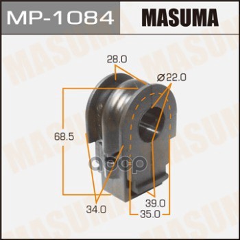 Втулка стабилизатора NISSAN DUALIS MASUMA MP-1084 Masuma арт. MP-1084