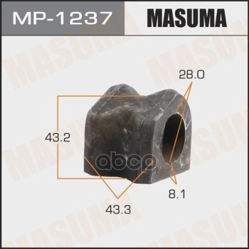 Втулка стабилизатора TOYOTA 4RUNNER MASUMA MP-1237 Masuma арт. MP-1237