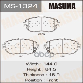 Колодки  Дисковые Masuma арт. MS1324