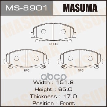 Колодки  Дисковые Masuma арт. MS8901