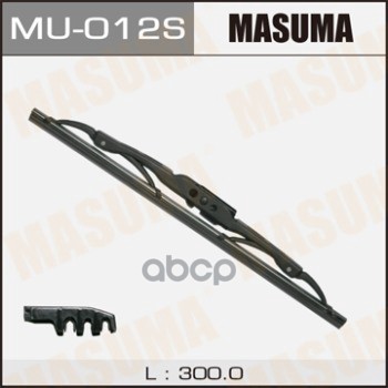 Щетка стеклоочистителя 300 мм каркасная 1 шт MASUMA WIPER BLADE MU-012S Masuma арт. MU-012S