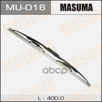 Щетка Стеклоочистителя 400 Мм Каркасная 1 Шт Masuma Flat Wiper Blade Mu-016 Masuma арт. MU-016