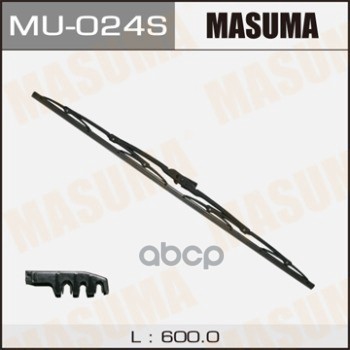 Щетка стеклоочистителя 600 мм каркасная 1 шт MASUMA WIPER BLADE MU-024S Masuma арт. MU-024S