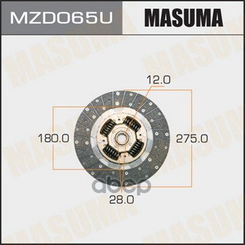 Диск сцепления MAZDA TITAN MASUMA MZD065U Masuma арт. MZD065U