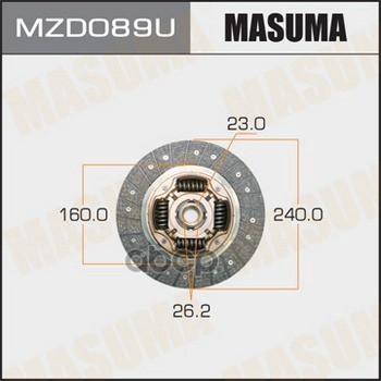 Диск Сцепления Masuma Mzd089u Masuma арт. MZD089U