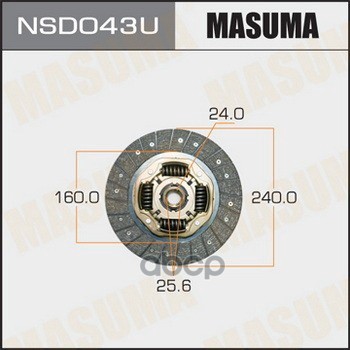 Диск сцепления NISSAN ATLAS MASUMA NSD043U Masuma арт. NSD043U