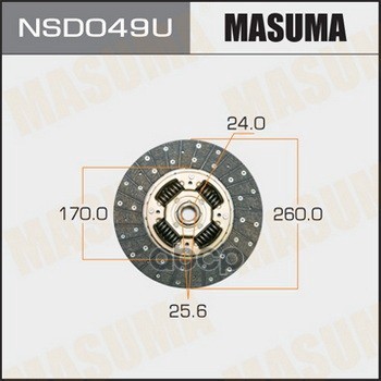Диск сцепления NISSAN ATLAS MASUMA NSD049U Masuma арт. NSD049U