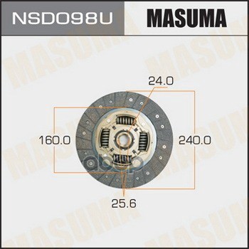 Диск сцепления NISSAN 180SX MASUMA NSD098U Masuma арт. NSD098U