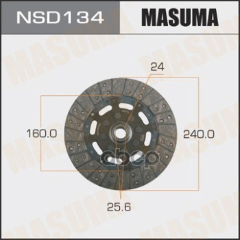 Диск сцепления NISSAN CARAVAN MASUMA NSD134 Masuma арт. NSD134