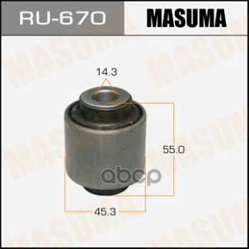 Сайлентблок Рычага Зад Нижнего Поперечного Masuma арт. RU670