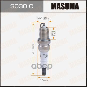 Свеча Зажигания Никелеваяbcpr5ey (1266) Masuma Masuma арт. S030C