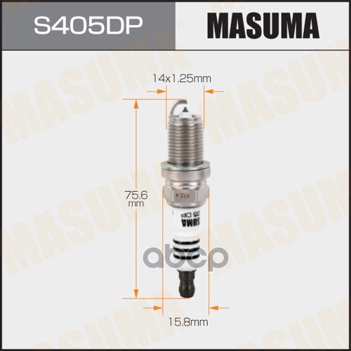 Свеча зажигания DOUBLE PLATINUM DOUBLE PLATINUM (PFR6X-11) MASUMA S405DP Masuma арт. S405DP