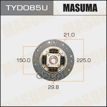 Диск сцепления TOYOTA CALDINA MASUMA TYD085U Masuma арт. TYD085U