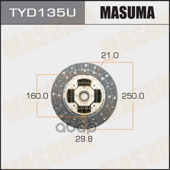 Диск сцепления TOYOTA DYNA MASUMA TYD135U Masuma арт. TYD135U
