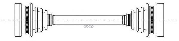 Полуось в сборе (привод) Metelli арт. 17-0213