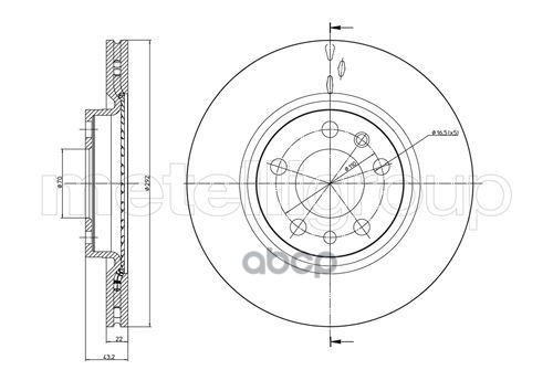 Диск тормозной Metelli Metelli арт. 23-0863c