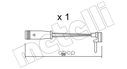 Датчик износа торм. колодок Metelli арт. su.129