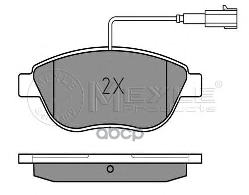 Комплект Дисковых Тормозных Колодок Abarth 500 (01/08-), Fiat Bravo (198) (11/06-), Doblo (119, 223) Meyle 0252370918Pd Meyle...