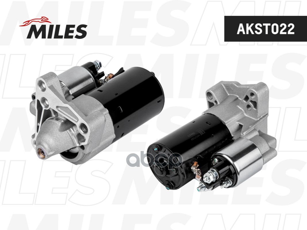 Стартер RENAULT DUSTER/MEGANE II/LAGUNA 2.0 1,1кВт AKST022 Miles арт. AKST022