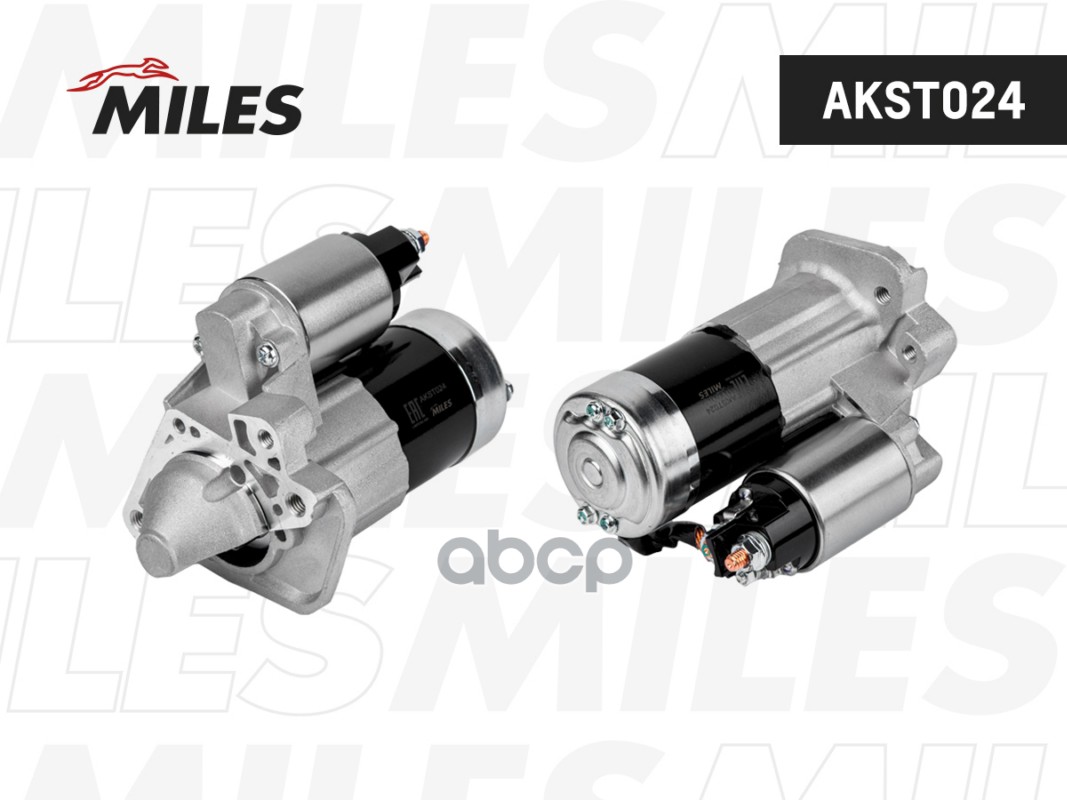 Стартер RENAULT LOGAN/SANDERO/DUSTER 1.5DCi 1.4кВт AKST024 Miles арт. AKST024