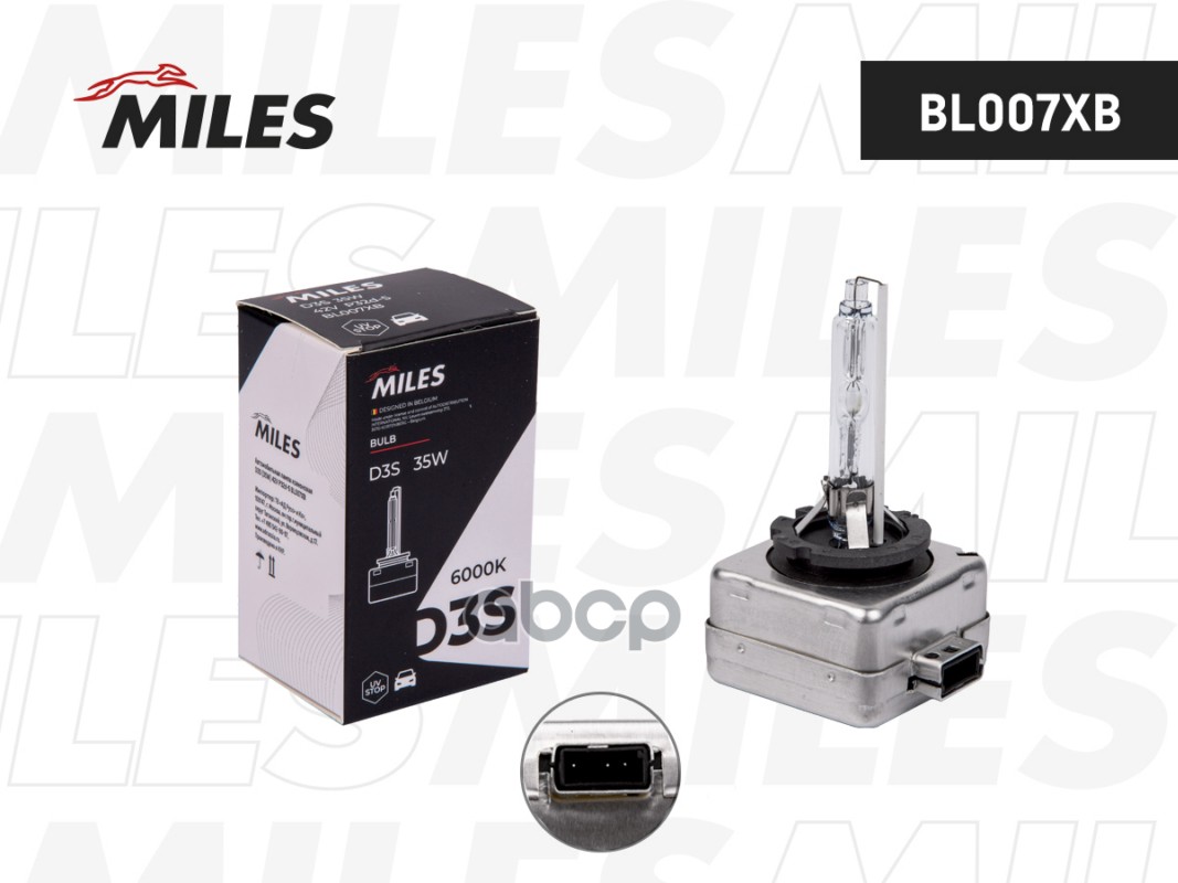 Лампа D3S 42V 35W PK32d-5 6000K xenon BL007XB Miles арт. BL007XB
