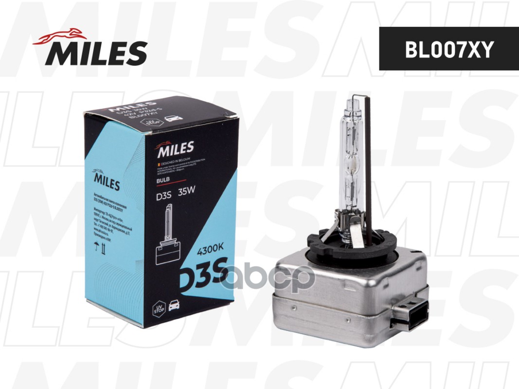 Лампа D3S 42V 35W PK32d-5 4300K xenon BL007XY Miles арт. BL007XY