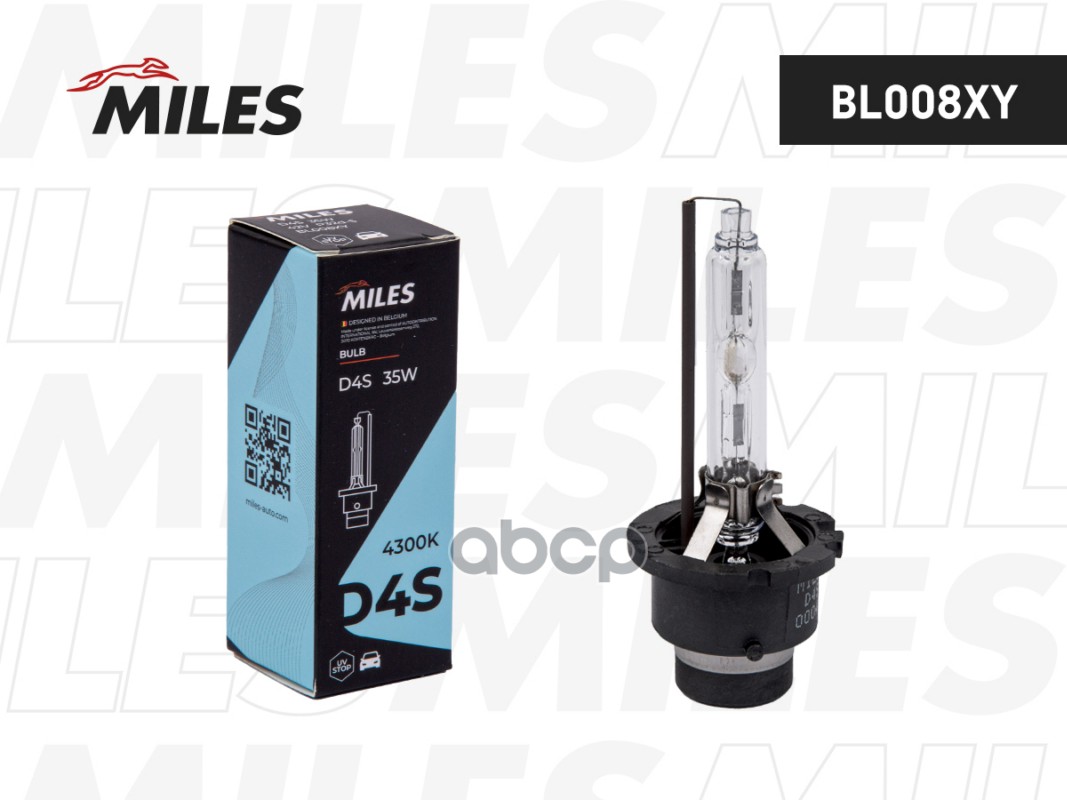 Лампа D4S 42V 35W P32d-5 4300K xenon Miles арт. bl008xy