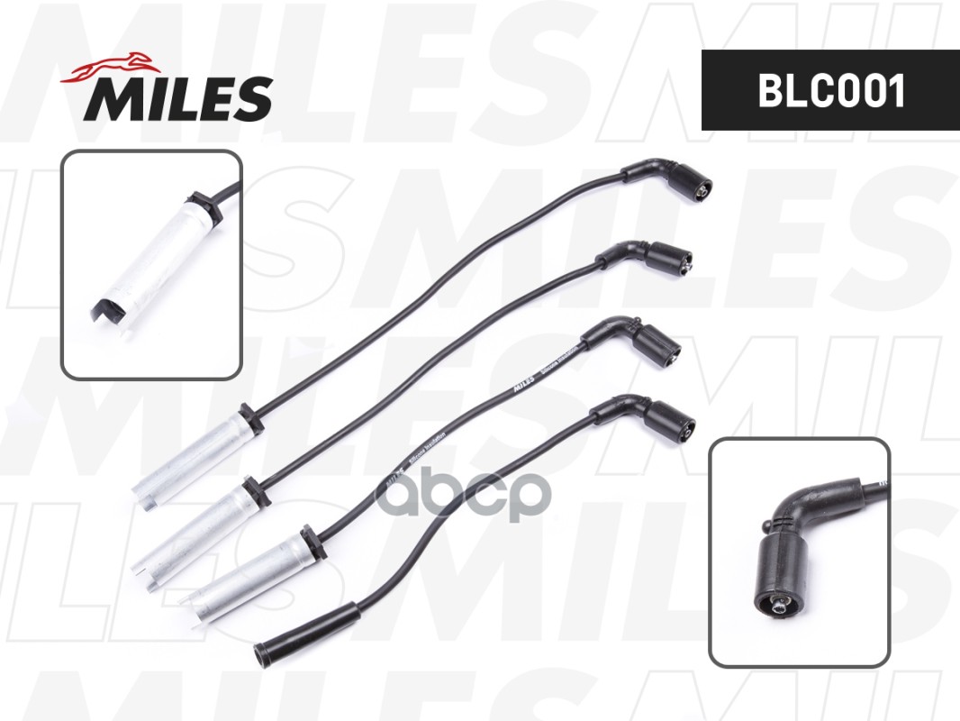 Провода зажигания высоковольтные CHEVROLET AVEO/LANOS 1.4/1.6 SOHC BLC0001 Miles арт. BLC0001