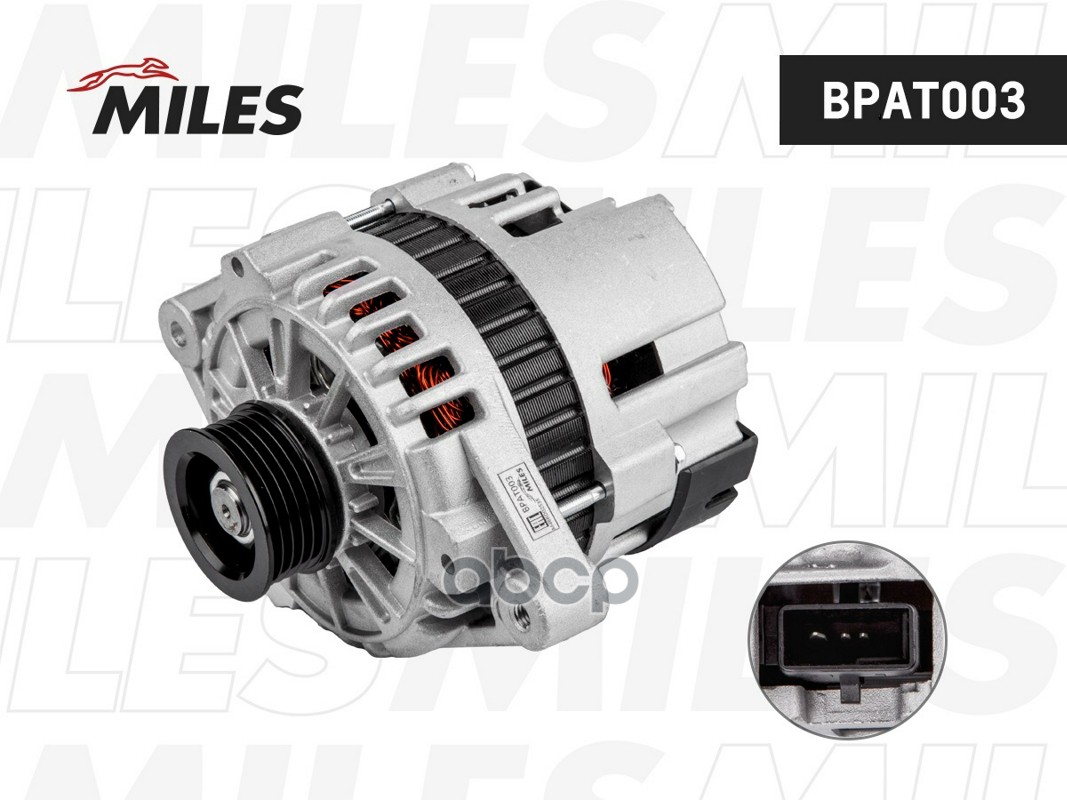 Генератор CHEVROLET Lanos T100 85 A BPAT003 Miles арт. BPAT003