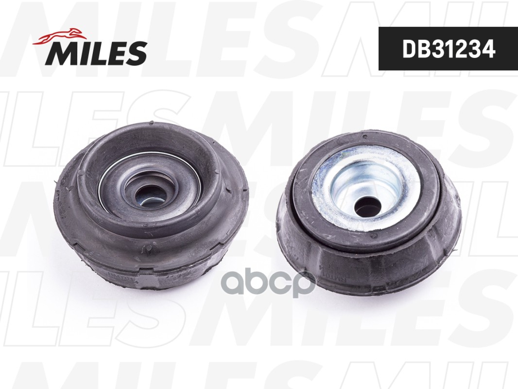 Опора амортизатора RENAULT LOGAN/SANDERO пер.(опора+подшипник+пластина с гайкой) Miles арт. DB31234