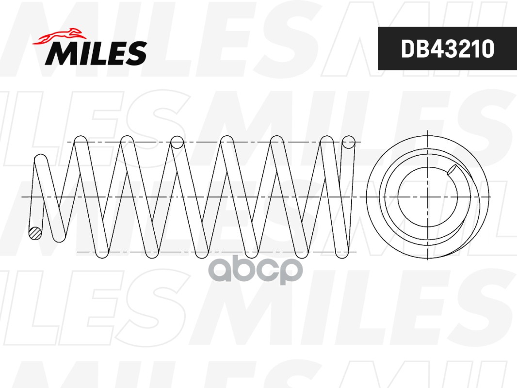 Пружина Задней Подвески Toyota Corolla/Fielder 00- /2Zzge 00-04 (Obk C4t18552) Db43210 Miles арт. DB43210