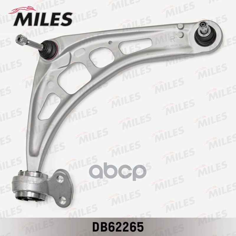 Рычаг передней подвески нижний правый (с кронштейном + сайлентблок) BMW E46 DB62265 Miles арт. DB62265