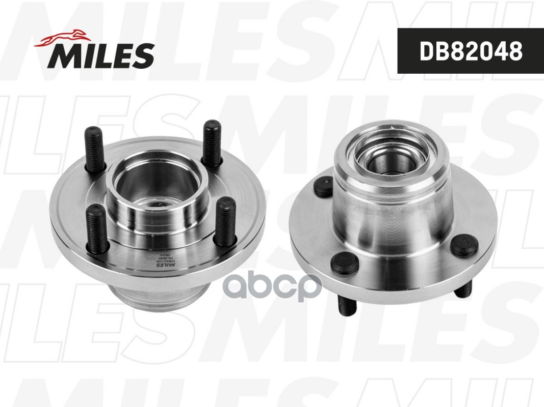 Ступица с подшипником Ford Focus 99- Fiesta 01- Fusion 02- / Mazda 2 03- зад., без ABS  DB82048 Miles арт. DB82048