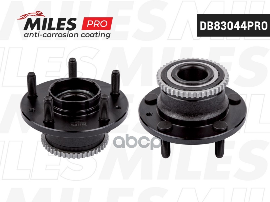 Ступица с подшипником задняя с ABS (серия PRO с антикоррозийным покрытием), MAZDA 6 I/MPV II 99-07. DB83044PRO Miles арт. DB8...