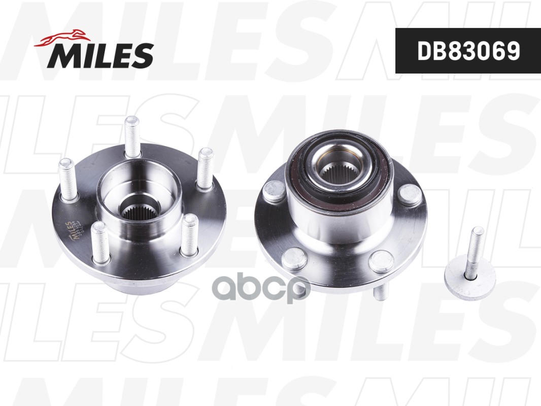 Ступица колеса передняя с подшипником VOLVO S40 II/C30/C70 04- (SKF VKBA6543) DB83069 Miles арт. DB83069