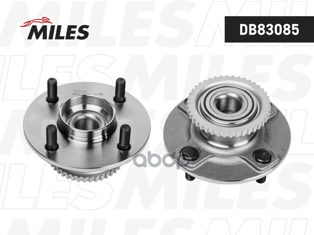 Ступица с подшипником зад. Nissan ALMERA (N16) 00-06 ABS+  DB83085 Miles арт. DB83085