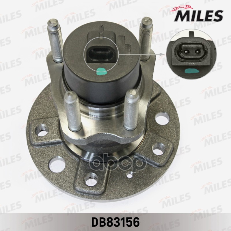 Ступица колеса задняя с подшипником с ABS (5 отверстий) OPEL ASTRA G/VECTRA A/B 95-05 (SKF VKBA3555) DB83156 Miles арт. DB83156