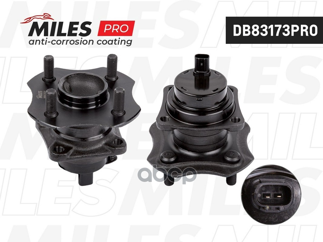 Ступица колеса с подшипником задняя с ABS (серия PRO с антикоррозийным покрытием), TOYOTA COROLLA IX-X E120/150/PRIUS 00-07. ...