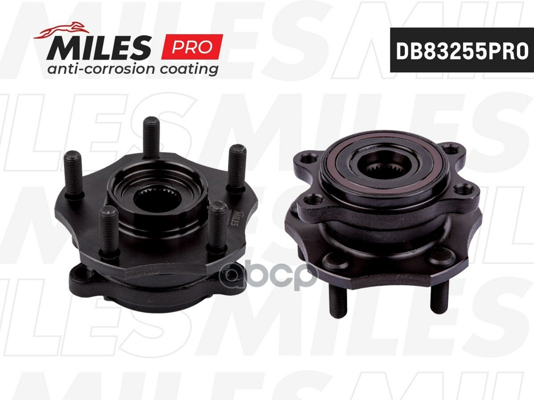 Ступица с подшипником передняя с ABS (серия PRO с антикоррозийным покрытием) NISSAN QASHQAI/X-TRAIL T32 14-  DB83255PRO Miles...