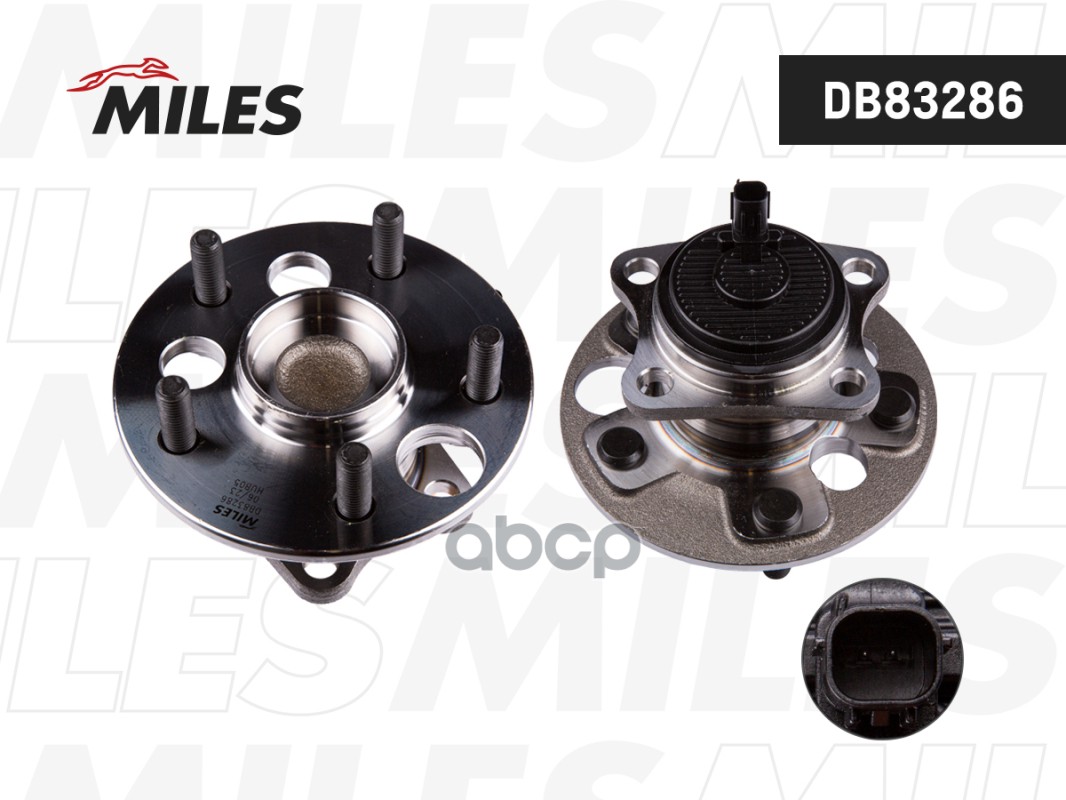 Ступица с подшипником TOYOTA AURIS/COROLLA 07- зад.  DB83286 Miles арт. DB83286