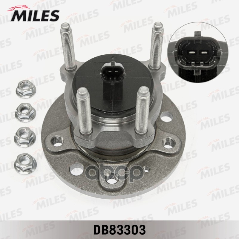Ступица колеса задняя с подшипником OPEL VECTRA C 03- (SKF VKBA 3624) DB83303 Miles арт. DB83303