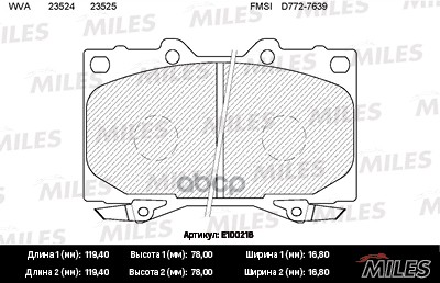 Колодки тормозные передние (без датчика) (Смесь Semi-Metallic) (TOYOTA LAND CRUISER 4.2D 9098/4.2D/4.7 98) (TRW GDB3197) E100...