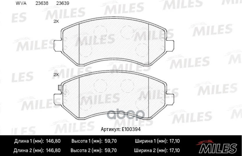 Колодки тормозные передние (Смесь Semi-Metallic) CHRYSLER VOYAGER 2.4-3.3 00-/JEEP CHEROKEE 2.4-3.7 01- (TRW GDB4126) E100394...