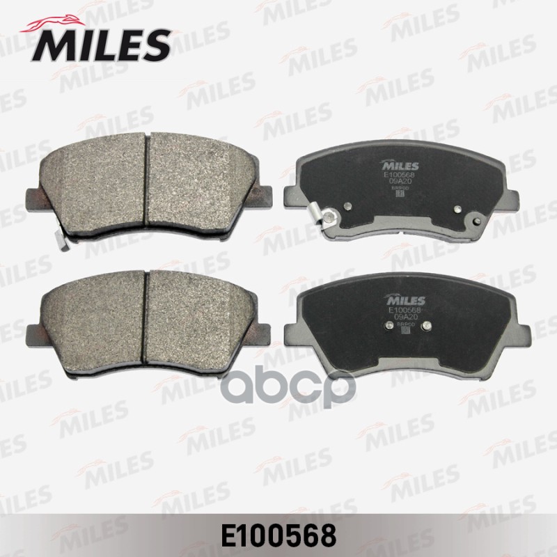 Колодки тормозные передние (Смесь Semi-Metallic) HYUNDAI ELANTRA 17- (TRW GDB2203) E100568 Miles арт. E100568