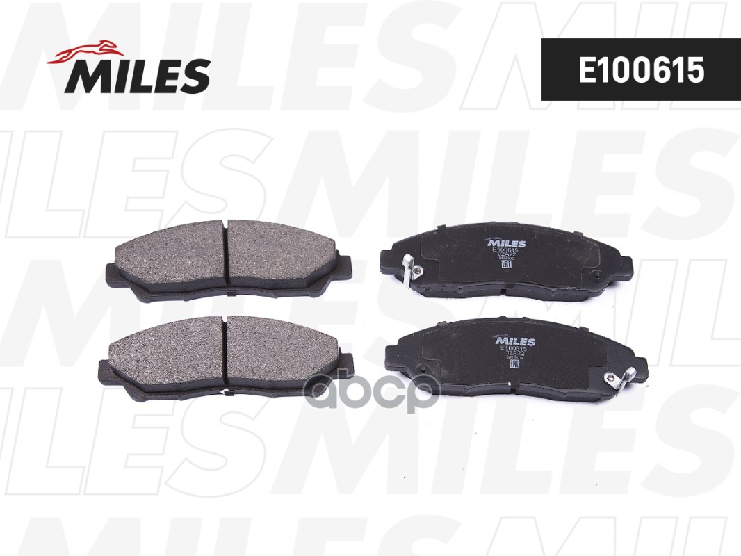 Колодки тормозные дисковые передние Miles арт. E100615