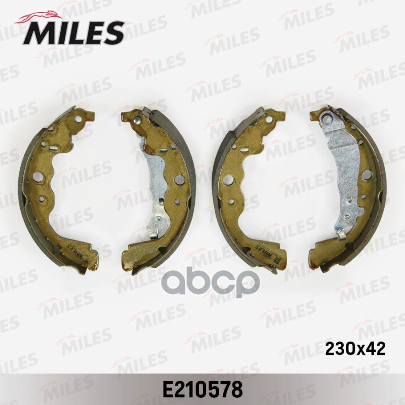 Колодки тормозные барабанные RENAULT LOGAN унив./SANDERO/DUSTER (228x42) (TRW GS8780) E210578 Miles арт. E210578