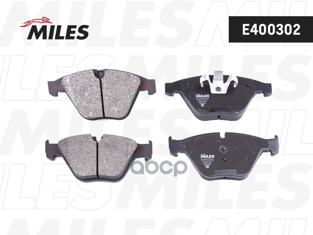 Колодки тормозные передние BMW 3 E90/E91/X1 E84 ( Смесь Low-Metallic  ISO 9001 ). Miles арт. e400302