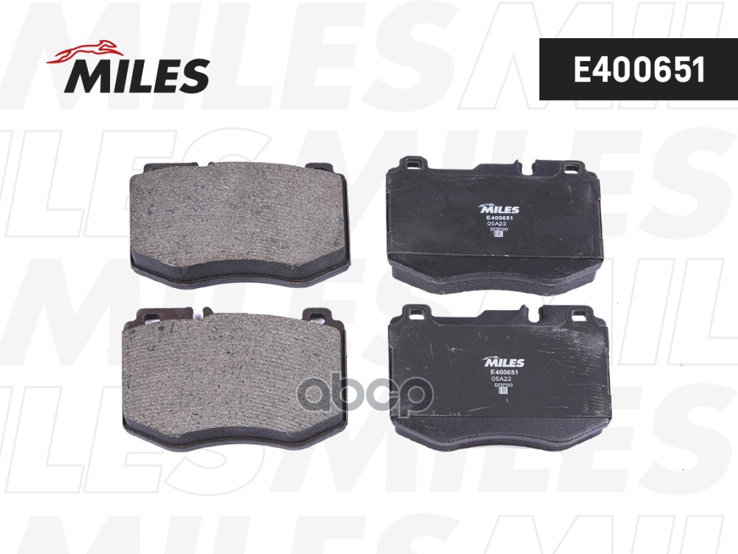 Колодки тормозные MERCEDES W205 14- передние Miles арт. e400651