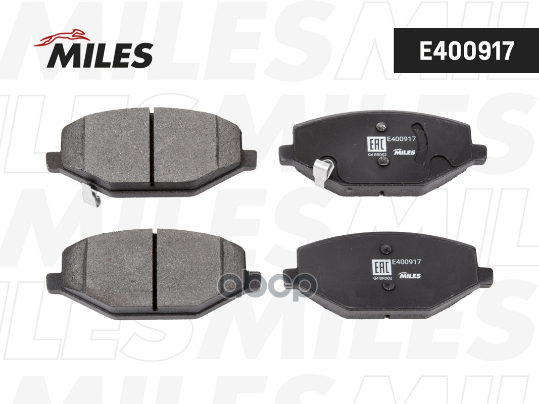 Колодки тормозные передние (Смесь Low-Metallic) GEELY COOLRAY 20- (TRW GDB8141DT) E400917 Miles арт. E400917