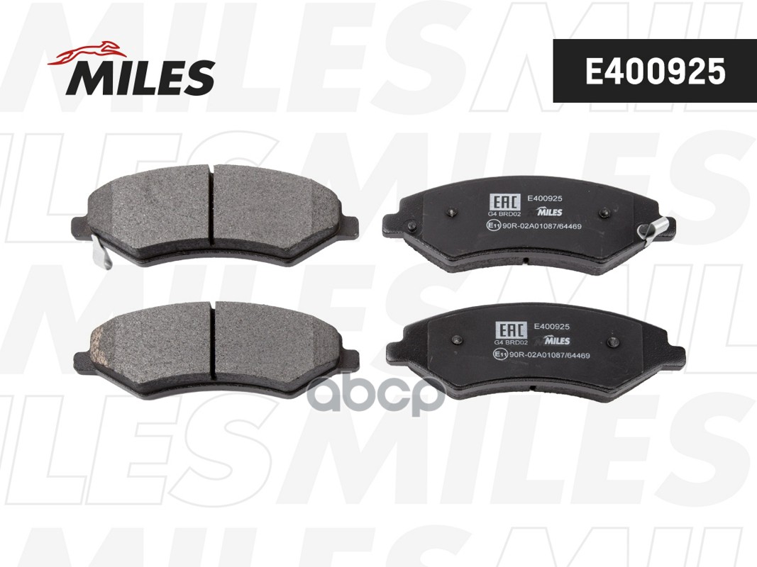 Колодки тормозные дисковые передние Miles арт. E400925